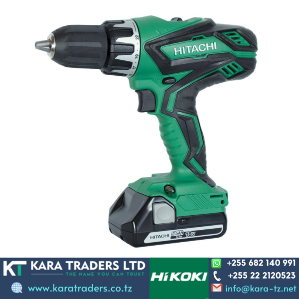 Hikoki Cordless Drill -Variable Speed -Impact (DV18D /DV18DBE)