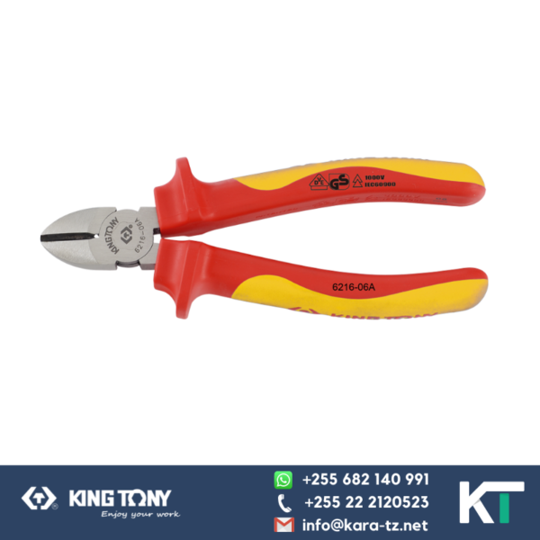 King Tony Side(Diagonal) Cutting Plier-Electrical VDE Insulated [1000V]- [6 inch]