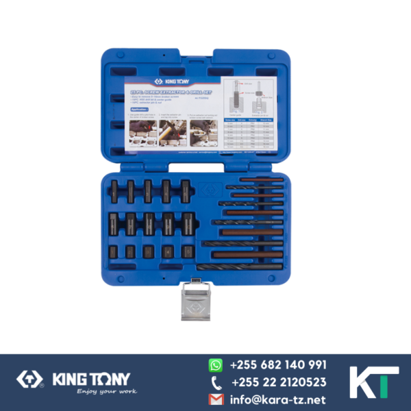 King Tony Screw Extractor & Drill Set(25 pcs)