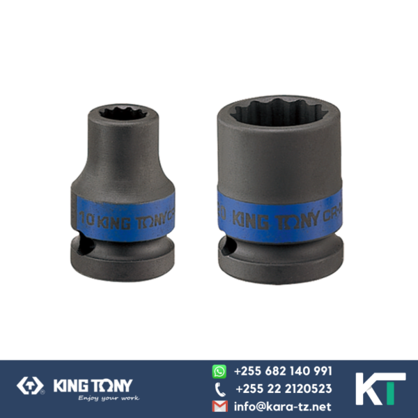 King Tony Impact Socket 12 PT - Black