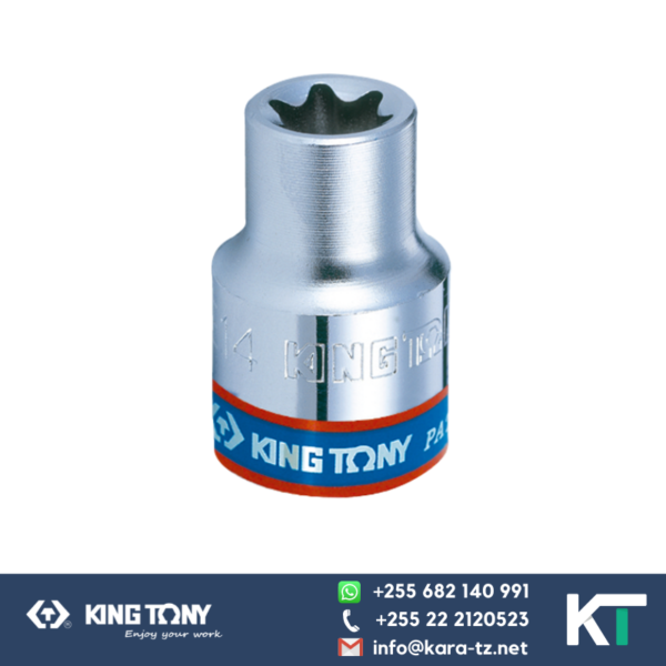 King Tony Star Socket-Chrome [3/8" Dr]