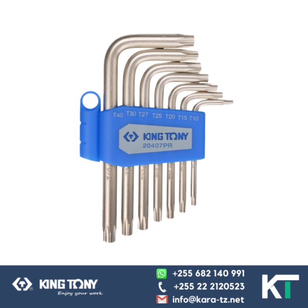 King Tony Torx Key Set-Short with Hole (7pcs) - [T10-T40]