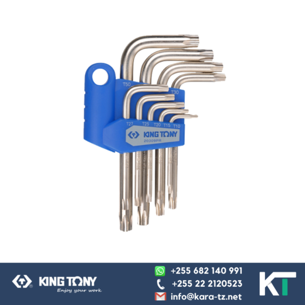 King Tony Torx Key Set - Long with no Hole (9 pcs) [T10-T50]