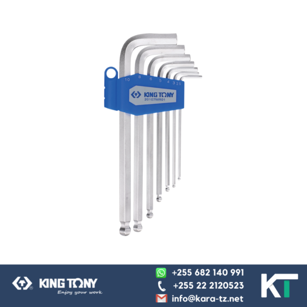 King Tony Allen Key Set - Long Ball Point [7 pcs] 3/32" - 3/8"