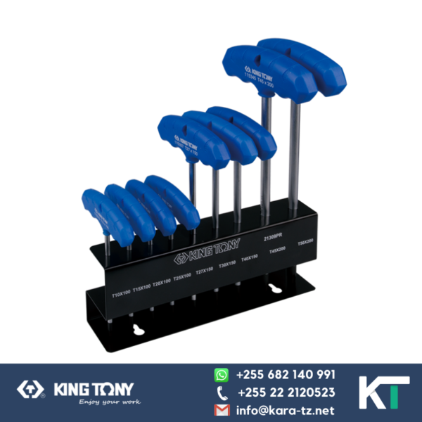 King Tony Torx Head Set- T Type Handle with Stand [9 pcs] T10-T50