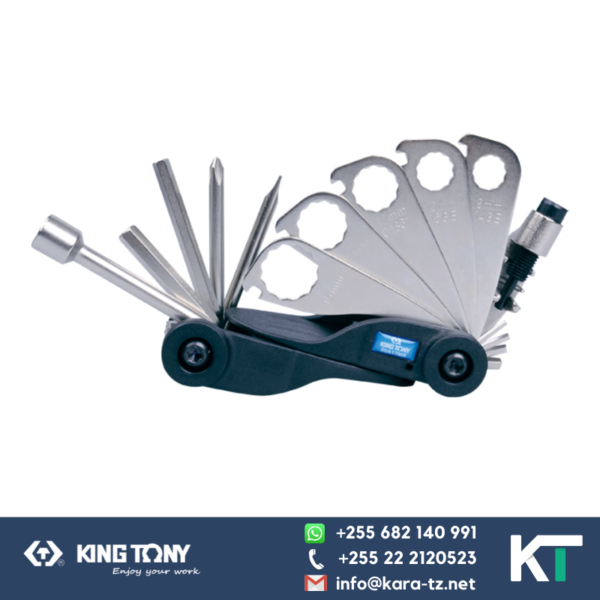 King Tony Bicycle Tool Set-Folding Pocket Type [17 pcs]