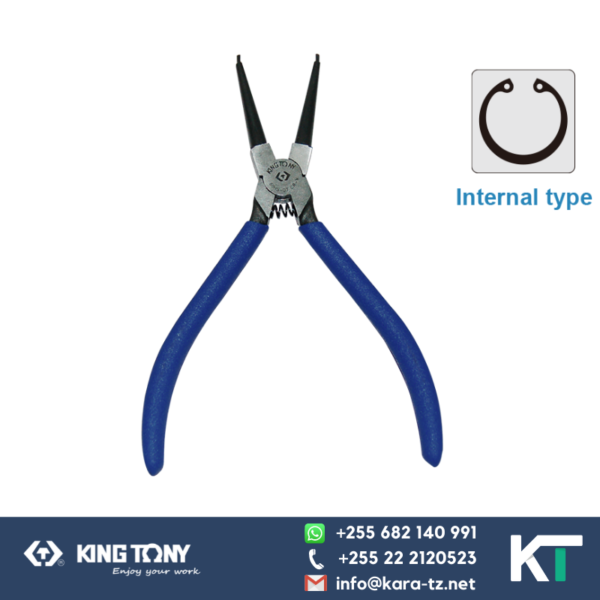 King Tony Circlip Plier-Internal Straight 20-62mm [7 inches]
