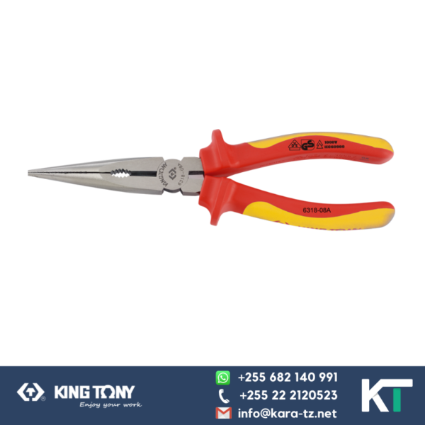 King Tony Long Nose Plier-Electrical [1000V] - 8 inch
