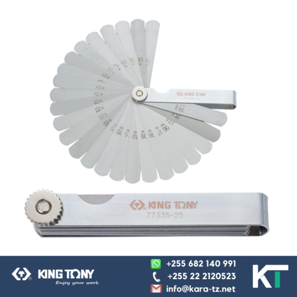 King Tony Feeler Gauge-25 blades [0.04 ~ 0.1mm]