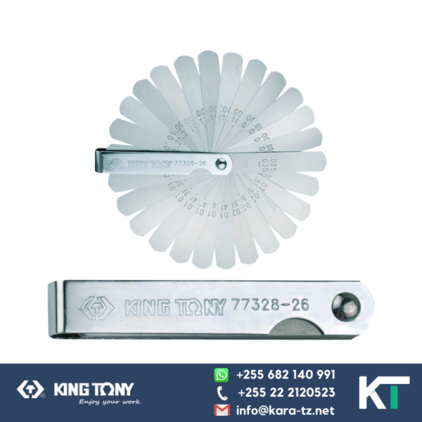 King Tony Feeler Gauge(INCHES)-26 blades [0.0015" - 0.025"]
