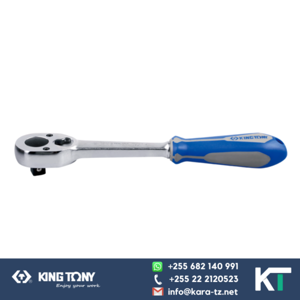 King Tony Ratchet Spanner - Rubber Grip [1/2"Dr. 10"]