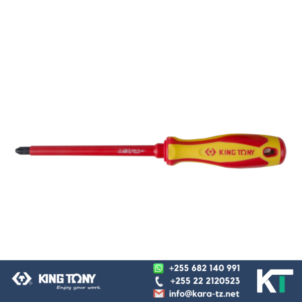 King Tony Screw Driver-Electrician Philips (VDE Insulated)