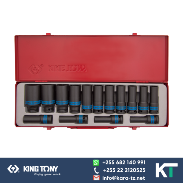 King Tony Impact Socket Set 15 pcs 6 PT 10-32mm [1/2"Dr]