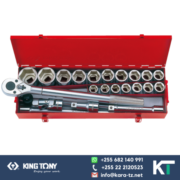 King Tony Socket Spanner Set- 23 PC - 6 PT [3/4"Dr, 21-50mm]