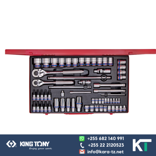 King Tony Socket Spanner Set - 62 PC - 6PT (Comb Set) [1/4", 3/8", 1/2". Dr] 4 - 32mm