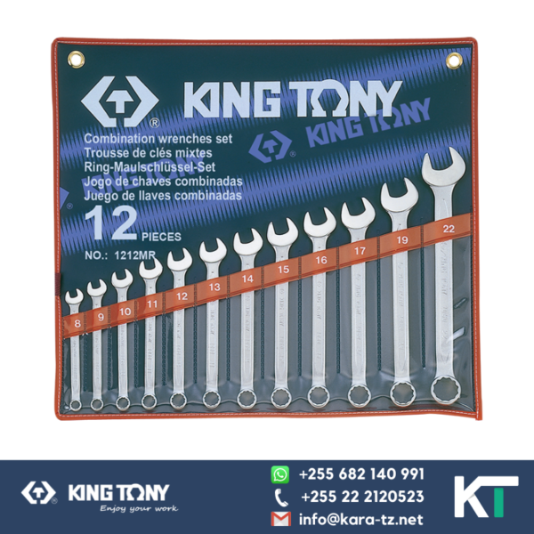 King Tony Combination Spanner Set [12 pcs, 8 - 22mm]