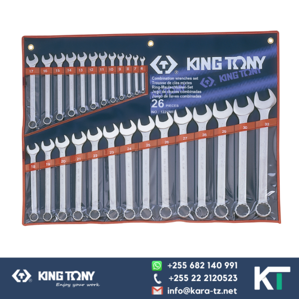 King Tony Combination Spanner Set [ 26 PCS,  6 - 32mm]