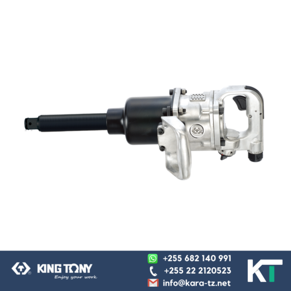 King Tony Pneumatic Impact Wrench-Twin Hammer Long Shaft[1"Dr 1800 Ft/lbs]
