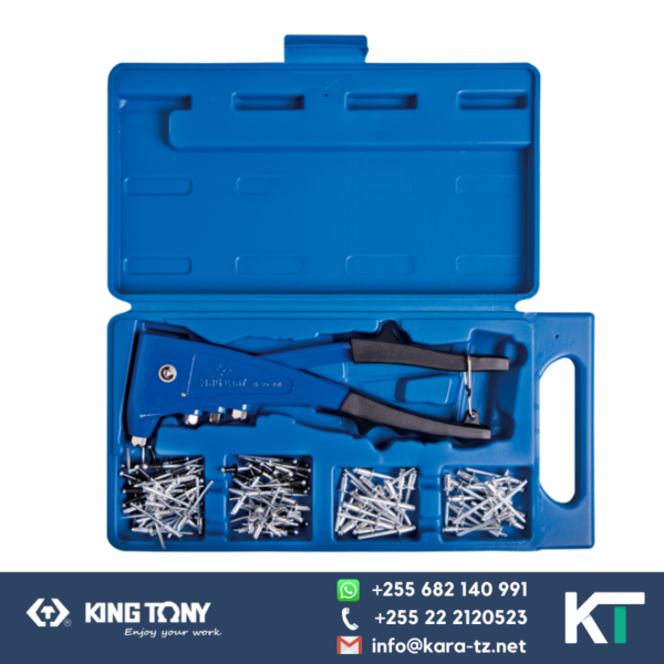 King Tony Pop Riveter-Hand Held with Rivets [Plastic Box]-2.4 ~ 4.8mm