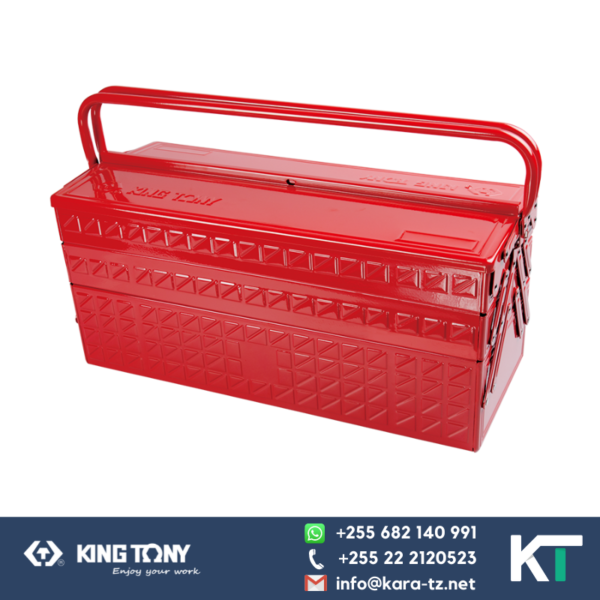 King Tony Empty Tool Box - 3 Section Fold Up Type [Metal]