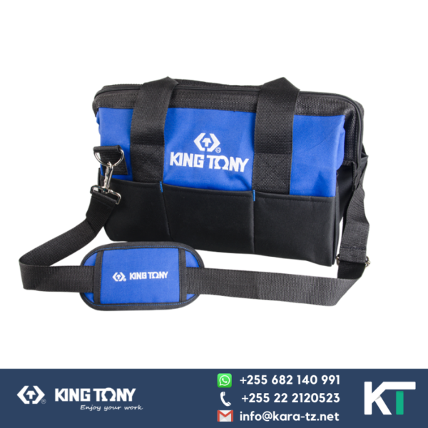 King Tony Wide Opening Fabric Tool Bag 15 Pockets