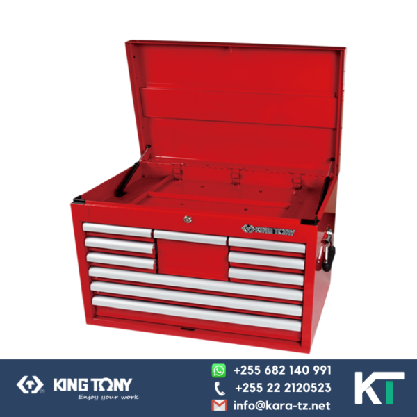 King Tony Empty Tool Chest with Sliding Drawer and Top Tray [10 Drawers ]