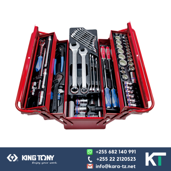 King Tony Tool Box Complete 3 Folds [ 77 PCS]