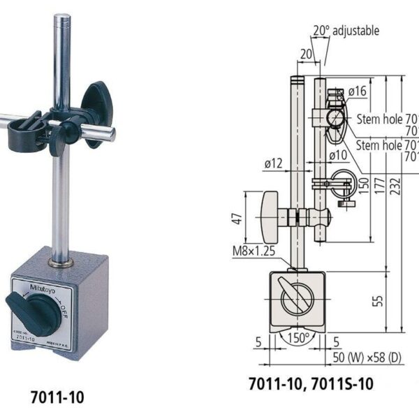 Mitutoyo Fine Tune Magnetic Stand