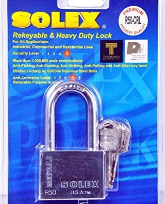 Solex-Chrome-Padlock 50mm