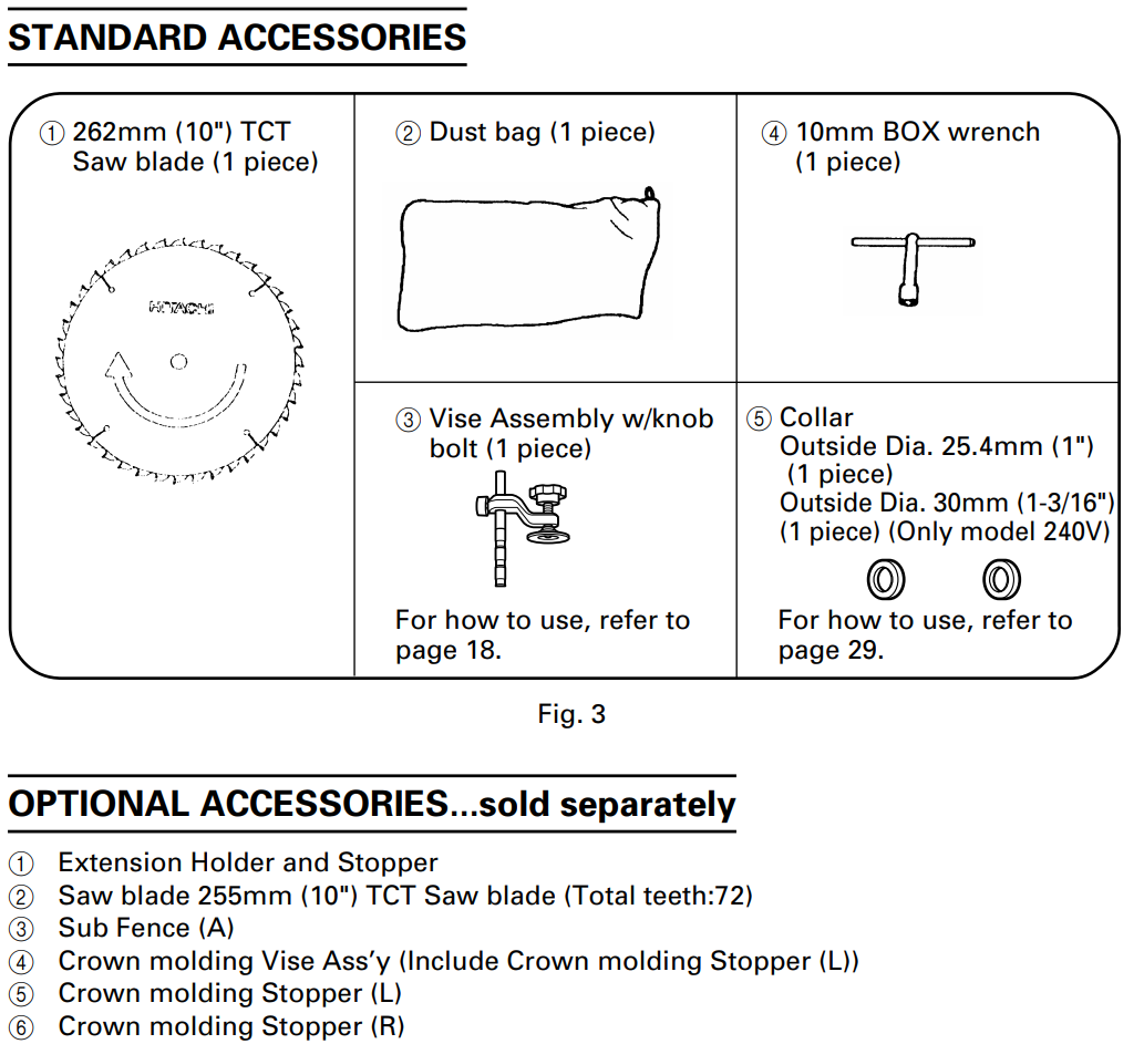 Accessories detail