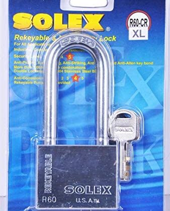 Solex Chrome Padlock 40mm