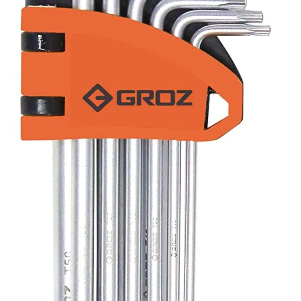 Groz 9-Piece Torx Star Key Allen