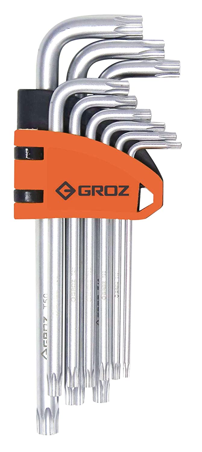 Groz 9-Piece Torx Star Key Allen