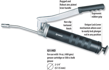 Groz heavy duty grease gun