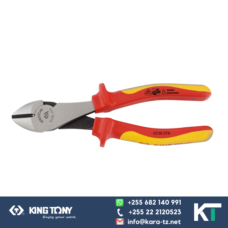 Heavy Duty Side Cutting Plier-VDE Electrical Insulated [1000V, 7"]