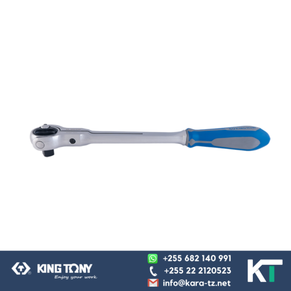 Ratchet Spanner - Chrome Rubber Grip Swivel Head