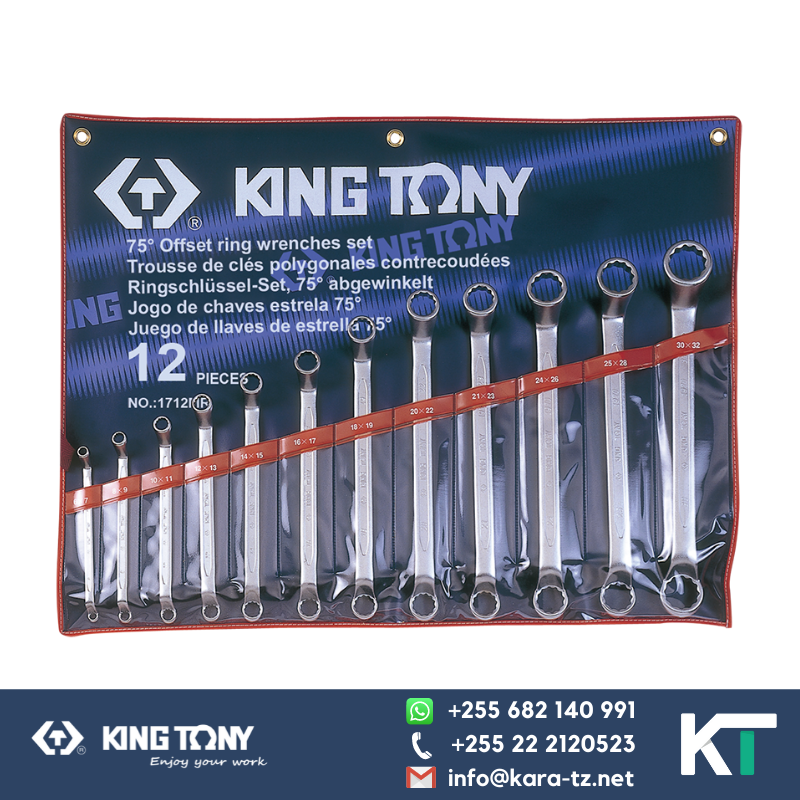 Ring Spanner Set -75° Offset [12 PCS, 6 - 32mm ]