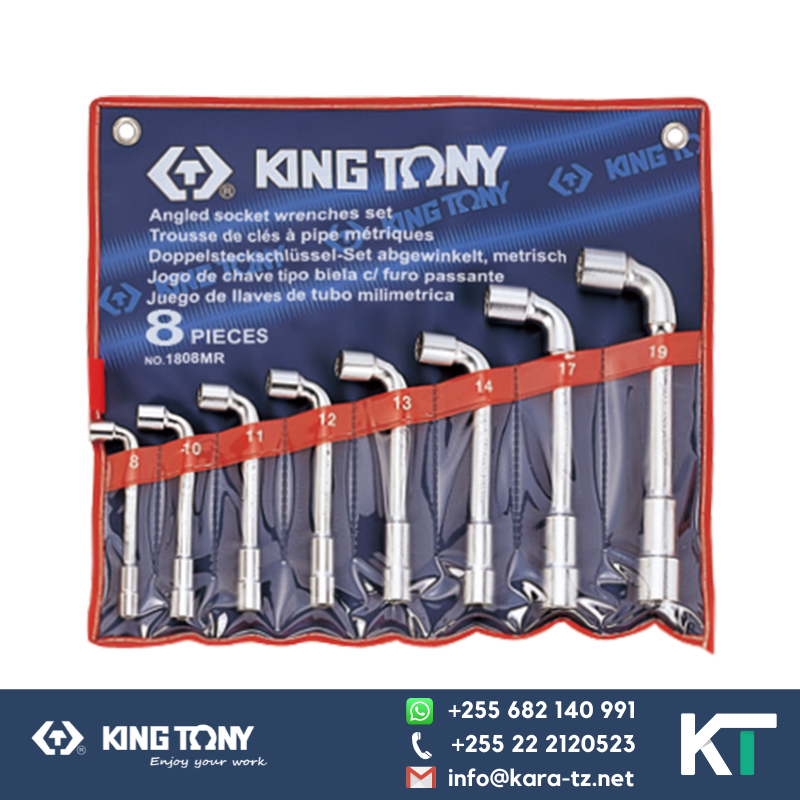 Angle Socket Spanner Set -(Tube Type) [8 PCS, 8 - 19mm]